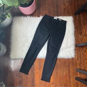 L.T.J. Verona Distressed Jeans Frayed Black